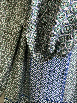 Max studio‎ boho long sleeve v neck size Large Blouse work modest thumbnail 4