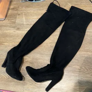 MOVING SALE Steve Madden black over the knee block heel boot thumbnail 5