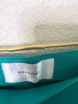 Hosbjerg x Free People Elora Split Hem Pants In Turquoise Womens Size‎ XS thumbnail 4