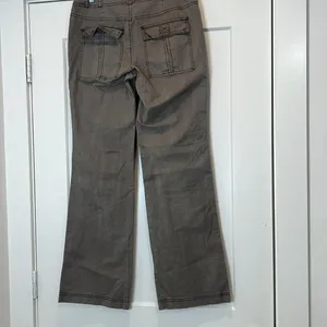 Free People dark green low rise Utility Pants Wild Truffle size 4. NWOT! thumbnail 10