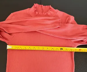 American Eagle Ribbed Mock Neck Long‎ Sleeve Top Size M thumbnail 6