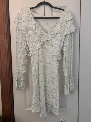 Free People Sweetest Thing Long Sleeve Mini Dress thumbnail 6