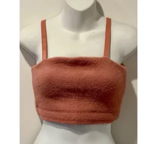 Gymshark x Whitney Simmons Eyelash Knit Bandeau Canyon Red Size M EUC!!! thumbnail 1