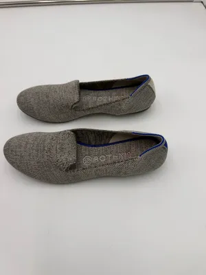 Rothy’s Women’s Size 8 Gray Knit Loafers Flats Blue Stripe Washable Shoes thumbnail 3