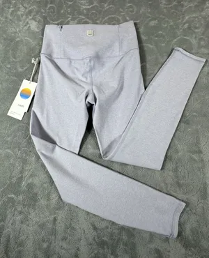 Vuori Clean Elevation Legging Rain Heather Gray Womens Small Wide Waistband New thumbnail 1