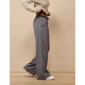 American Eagle‎ Stretch Poppy Trouser Pleated Wide Leg Pants Career Size 000 thumbnail 2