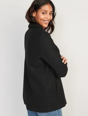Old Navy NWT Soft-Brushed Button-Front Car Coat thumbnail 2