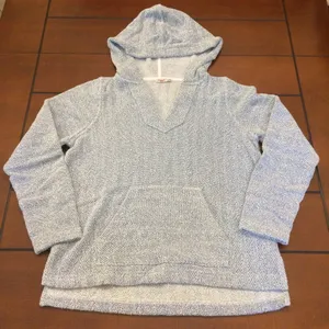 Faherty Whitewater Hoodie pull over blue and white medium thumbnail 1