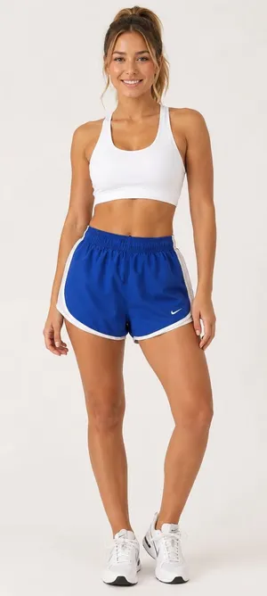 Nike Blue Dri-Fit Athletic Shorts  thumbnail 1