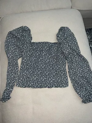 Abercrombie Puff Sleeve Long Sleeve Top thumbnail 1