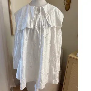 Damson‎ Madder Cassidy Long-Sleeve Eyelet Mini Dress White Size 6 thumbnail 2
