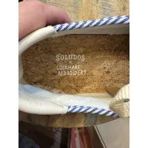 Soludos Velvet Paris Platform Sneakers In Navy Size 9 $169 Extra Shoe Strings‎ thumbnail 9