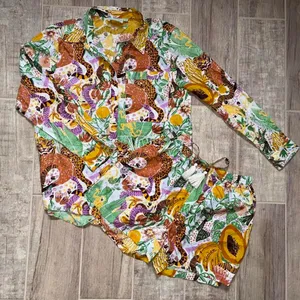 The Destinations multicoloured jungle pajama set Multiple Size XS thumbnail 1