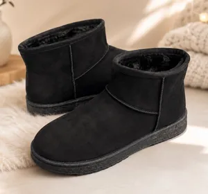 Arizona Jean Co. Women's 'AZ Slater' Black Faux Suede Faux Fur Ankle Boots Size 11M 👢 thumbnail 1