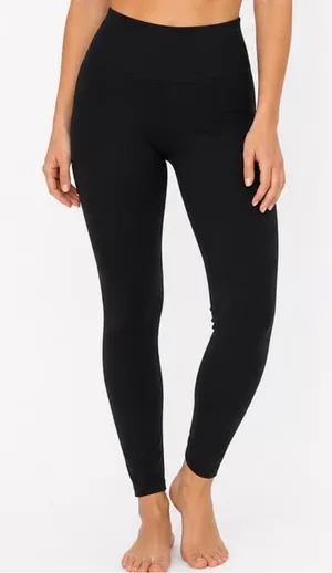 Aerie Chill Play Move Leggings Size Large Black 7/8 Cropped thumbnail 1