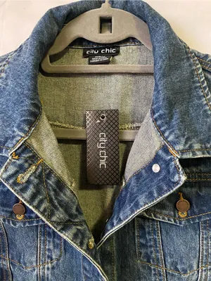 City Chic Classic Blue Denim Jacket thumbnail 3