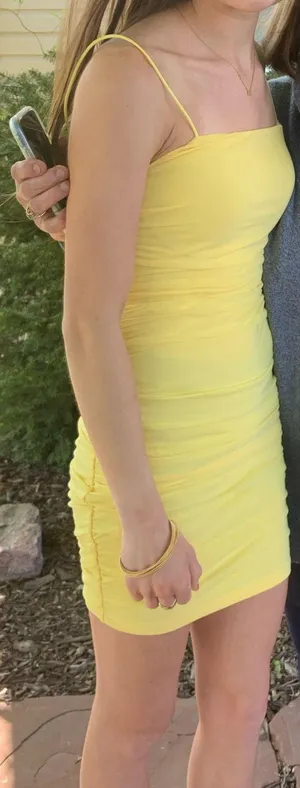 Yellow Hello Molly Mini Dress thumbnail 2