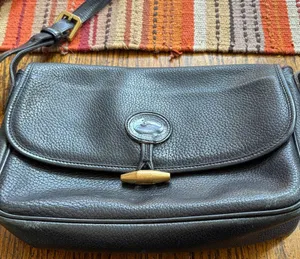 Vintage Dooney and Bourne Black Leather Crossbody Bag for Nordstrom thumbnail 1