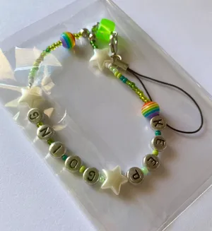 Handmade Y2k Kawaii “KEEP GOING” Phone Strap/charm/bag Accessory/display thumbnail 5