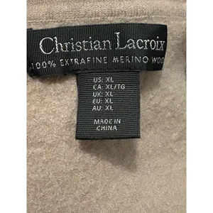 Christian lacroix extra fine merino wool sweater xl thumbnail 2
