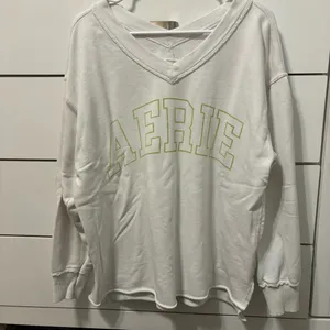 Aerie Logo V Neck Crewneck thumbnail 2