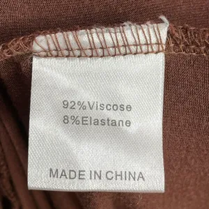 Zesica Dress Off One Shoulder Dropped Waist Brown Clingy Fitted Small Sleeveless thumbnail 16