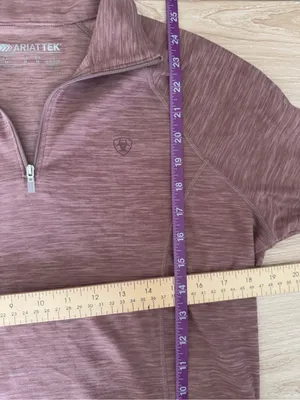 Ariat Women’s Medium Ladies Laguna 2.0 1/4 Zip Top Twilight Mauve Outdoor thumbnail 7