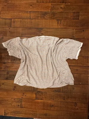FRAME Organic‎ Linen Striped Pocket Tee thumbnail 3