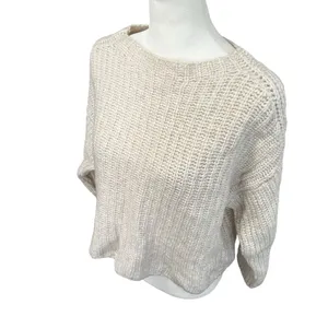Holebrook Sweden Cajsa Ribbed Merino Wool Sweater Small Sand Shell Beige thumbnail 5