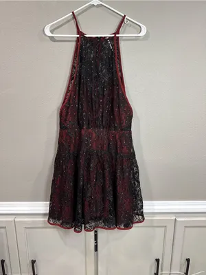 Free People Wish Upon A Star Lace Mini Dress thumbnail 2