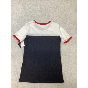 Campus Lifestyle Atlanta Braves MLB Womens Ringer Tee Navy White Red XS NEW‎ thumbnail 6