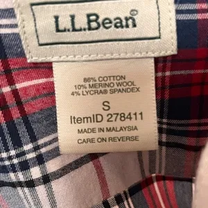 L.L. Bean Women's Scotch Plaid Flannel Shirt thumbnail 3