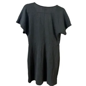 Madewell Cross-Front Flutter-Sleeve Mini Dress in Dark Nightfall Sz M‎ thumbnail 3