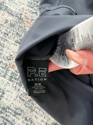 P.E Nation amplify high waisted air lift legging dark shadow gray M thumbnail 7