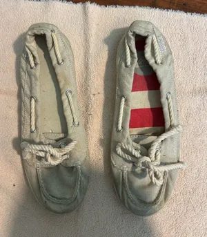 Roxy Cream Canvas Moccasins with Rope Laces thumbnail 1