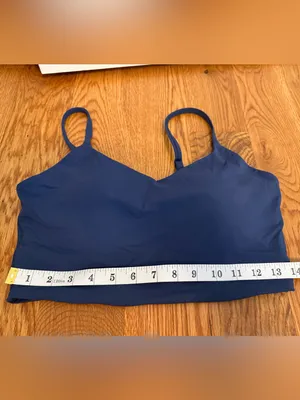 CRZ Yoga Sports Bra Size Medium Navy Blue thumbnail 6