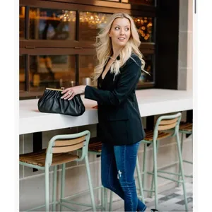New The Drop Blake Long Blazer XS Black thumbnail 6