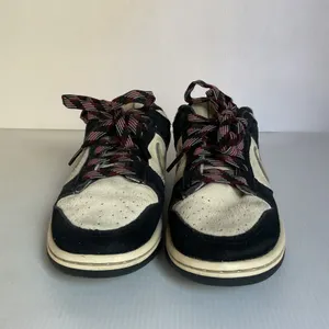 Nike Dunk Low Black Sail Suede Leather Sneakers Women’s 5 Youth 3.5 thumbnail 3