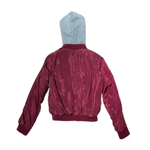 Ambiance Apparel, small, red reflective bomber thumbnail 2