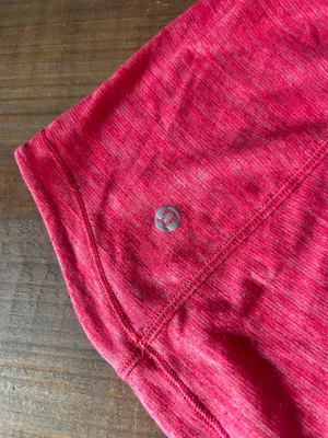 Lululemon 5 Mile Long Sleeve shirt Heathered Boom Juice Pink 4 top thumbnail 5