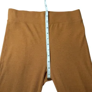 Aerie Ribbed Flare Leggings Pants Brown High Rise Boho‎ Retro Bell Bottom Sz S thumbnail 8