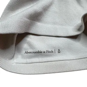 Abercrombie & Fitch Ribbed V-Neck Bralette Off-White Small thumbnail 7