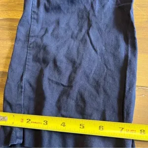Xirena Navy Blue Thatcher Pants Button Fly Straight Leg Relaxed XS Boyfriend thumbnail 9