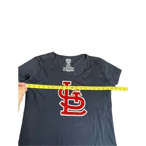 '47 Brand Women's Scoop Short Sleeve Scrum Tee Shirt - MLB Ladies T-Shirt Sz L p thumbnail 5