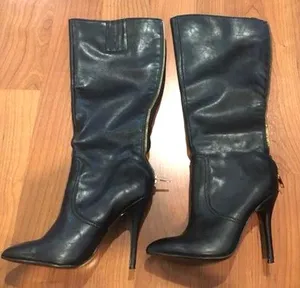 Steve Madden Black With gold Detail Boots thumbnail 1