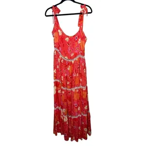 Anthropologie Z&L Floral Cover Up Dress Sz. M thumbnail 2