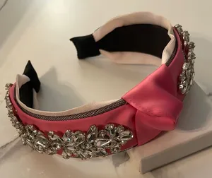 Elegant Pink Embellished Headband thumbnail 1