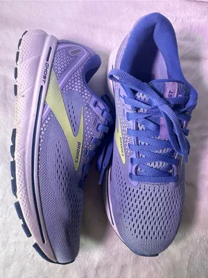 Brooks Ghost Women's Running Shoe - Lavender/Green thumbnail 5