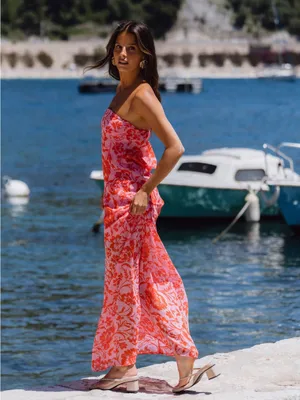 NWT 12TH TRIBE Mon Cherie Floral Strapless Maxi Dress thumbnail 3