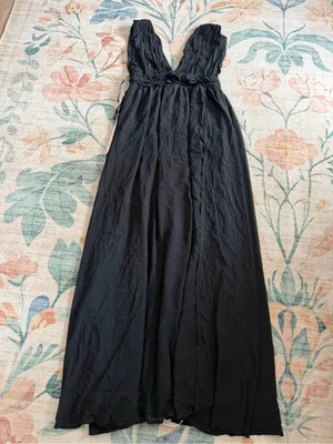 Lulu's Heavenly Hues Black Maxi Dress thumbnail 5